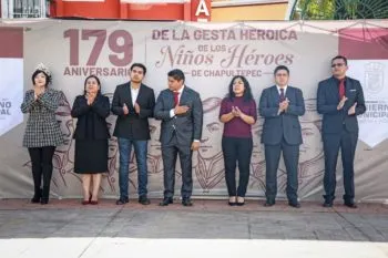 Cuautlancingo conmemora a los Niños Héroes a 179 años de la Gesta Heroica de Chapultepec