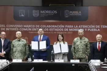 Vamos por estados seguros, alineados al Plan Nacional de la presidenta Claudia Sheinbaum: gobiernos de Morelos y Puebla