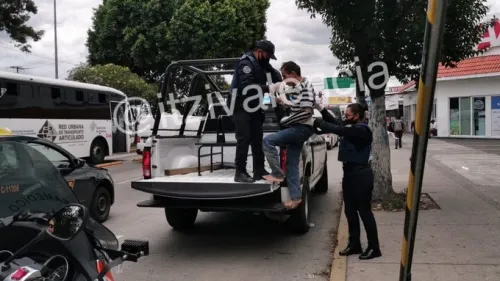Casi linchan a presunto ratero en inmediaciones del Mercado Hidalgo