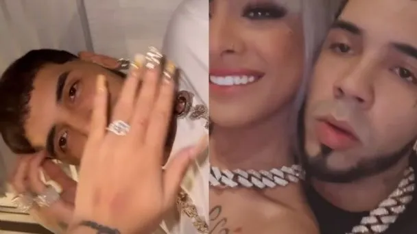 Anuel AA y su novia Yailin se comprometen