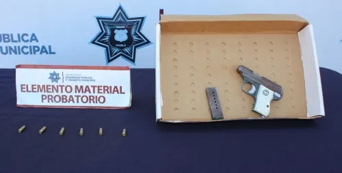 Aseguró Policía Municipal de Puebla tres armas de fuego y 19 proyectiles