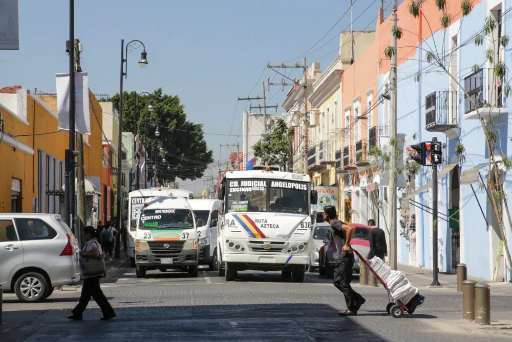 Transporte público en Puebla