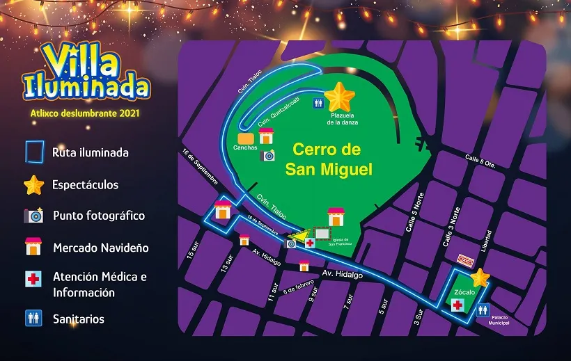 Enciende Atlixco este jueves la Villa Iluminada 2021