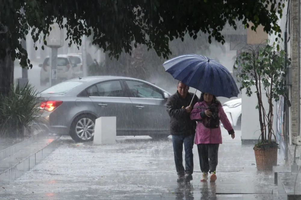 Lluvia fuerte Puebla