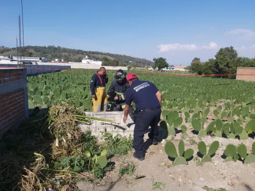 Hallan cadáver en pozo de San Gregorio
