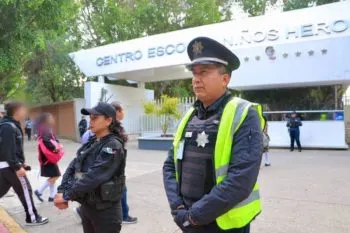 Despliega SSP más de mil 300 policías para garantizar seguridad en regreso a clases en Puebla