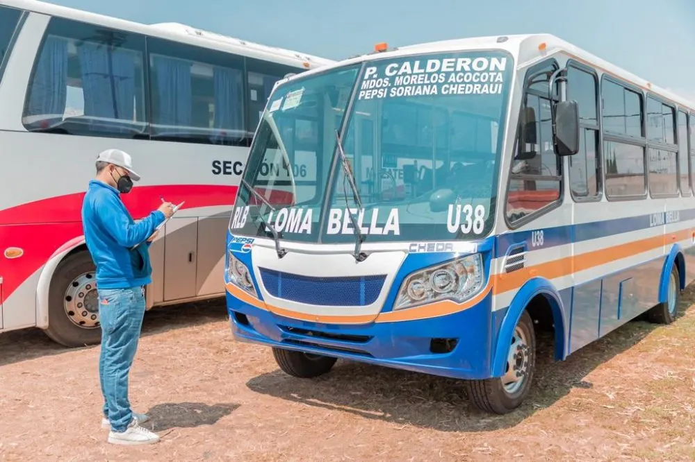 Ejecuta SMT revista vehicular a transporte de 62 municipios