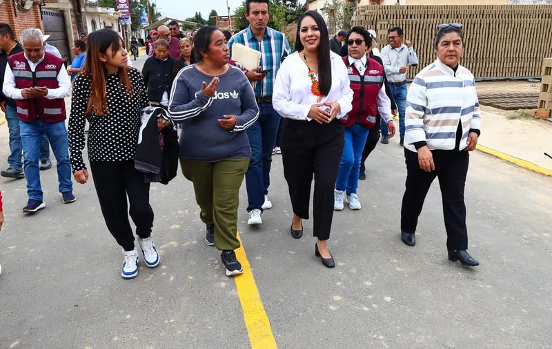 Rehabilita Ayuntamiento de San Pedro Cholula la calle Industria en San Sebastián Tepalcatepec