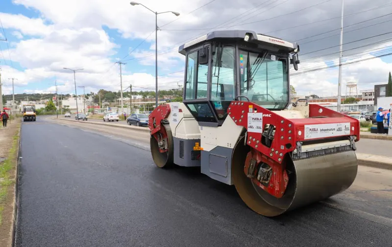 Gobierno de Puebla rehabilita 12 vialidades prioritarias para mejorar la movilidad