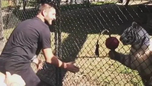 Gignac conoce a su ‘tocayo’ felino