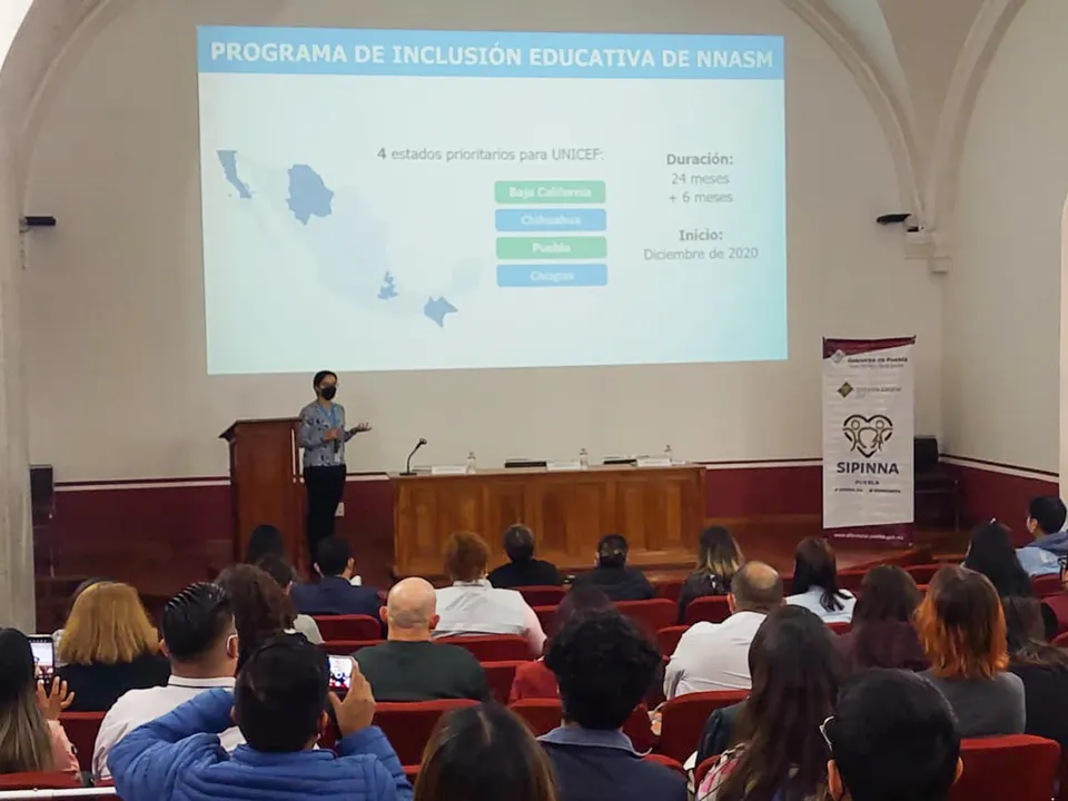 Fortalece SESIPINNA Puebla atención a niñas, niños y adolescentes en situación de movilidad