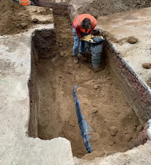 Agua de Puebla realiza obra de reforzamiento de la línea de conducción de agua