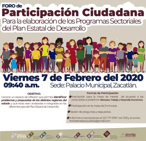 Impulsa Secretaría de Economía Foros de Participación Ciudadana