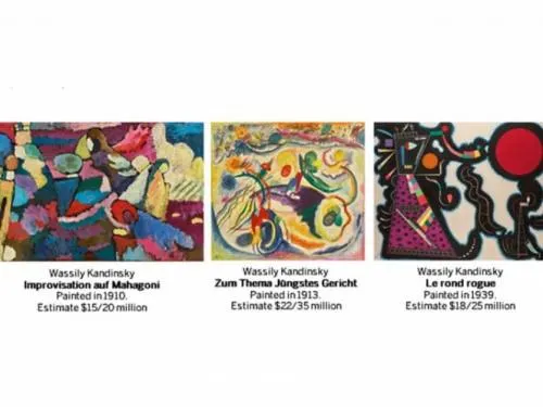 Subastarán 3 obras de Kandinsky valoradas en 80 mdd