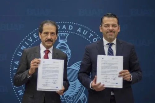 Firman convenio de colaboración BUAP y Tribunal Superior de Justicia del Estado de Puebla