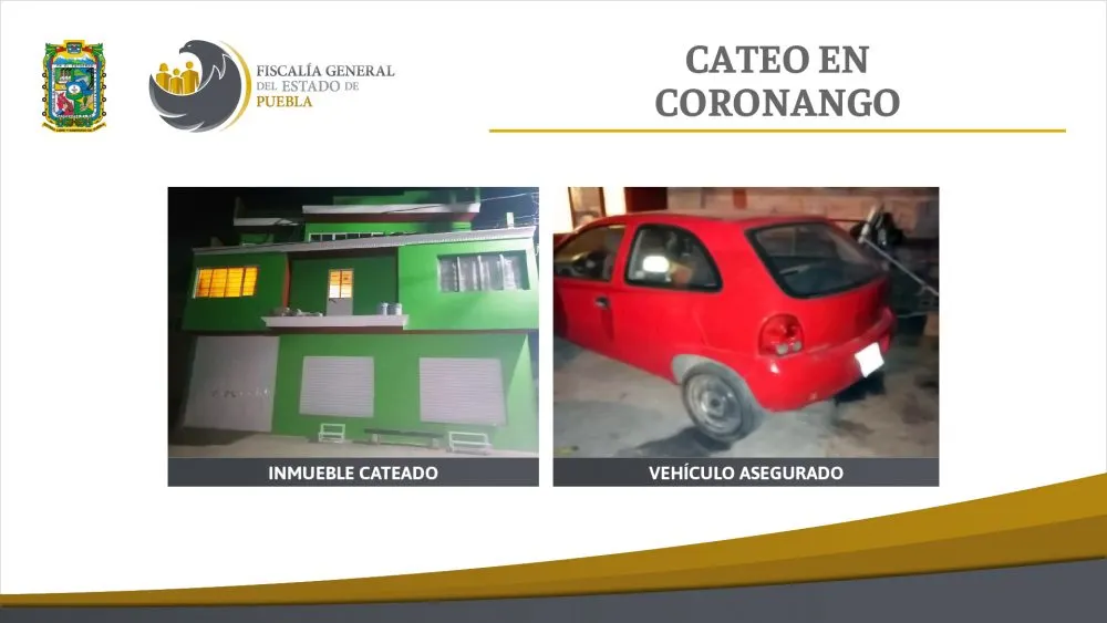 Agentes investigadores llevaron a cabo una inspección al interior de un inmueble en la junta auxiliar San Antonio Mihuacan.