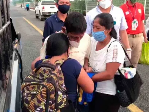 Ayudan Grupos Beta a migrante guatemalteco a reencontrarse con su familia