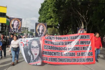 UPVA 28 de Octubre exige justicia para Meztli Sarabia a 8 años de su asesinato