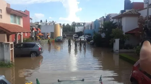 Afectan lluvias tres escuelas en Coronango y San Pedro Cholula