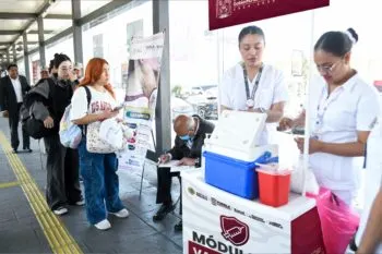 Realizan jornada de vacunación contra el sarampión en estaciones de la RUTA