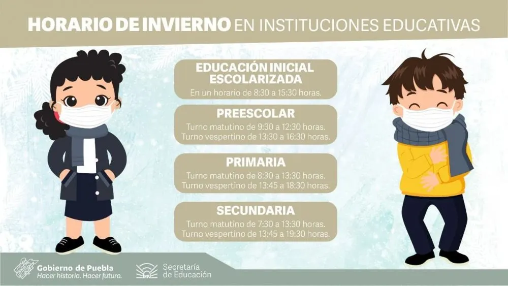Inicia horario de invierno en escuelas de educación obligatoria: SEP