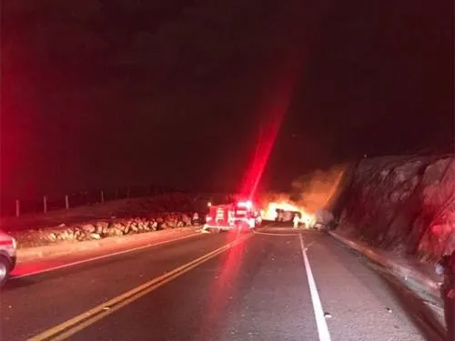 Volcadura y flamazo de pipa en Guanajuato deja varios heridos