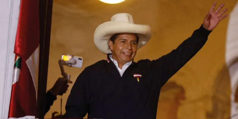Virtual ganador a la presidencia de Perú es Pedro Castillo
