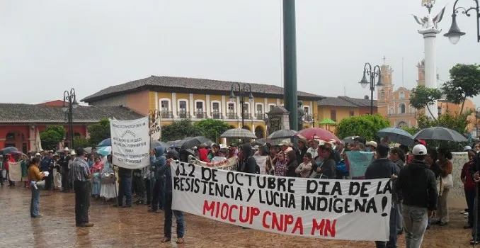Campesinos de Zacapoaxtla protestan contra minera