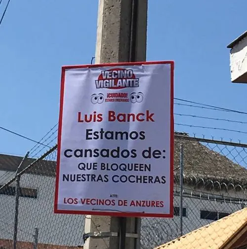 Colonos de Anzures reclaman a Luis Banck por ola de inseguridad y por omisión de su autoridad