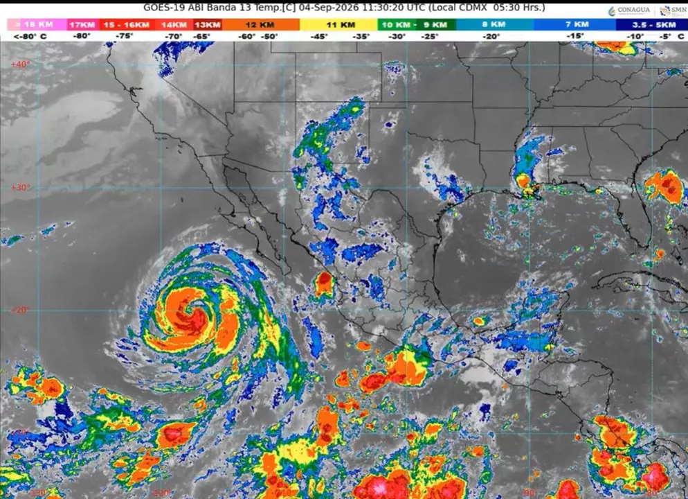 Huracán Marie y monzón mexicano dejarán lluvias fuertes en varios estados de México