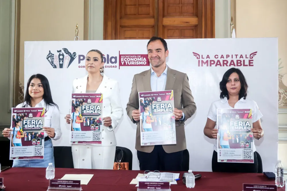 Feria del Empleo en Puebla ofrecerá más de 3 mil vacantes con salarios de hasta 70 mil pesos