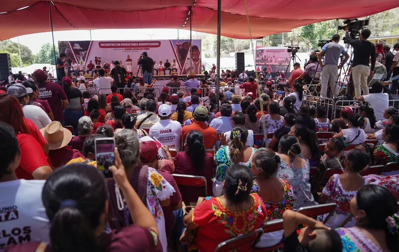 Claudia Sheinbaum muestra apoyo a agricultores yucatecos