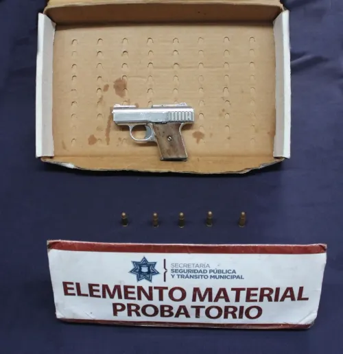 Detuvo Unidad Canina de la SSC de Puebla a hombre por portación ilegal de arma de fuego