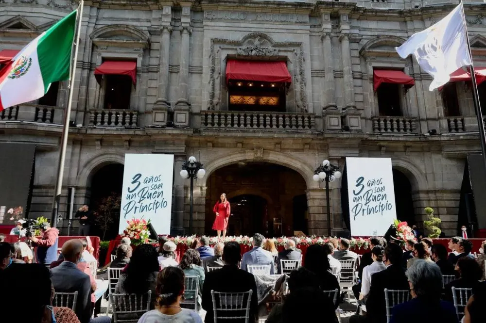 Tres años de transformación en Puebla por los derechos, la libertad y la inclusión: Claudia Rivera Vivanco