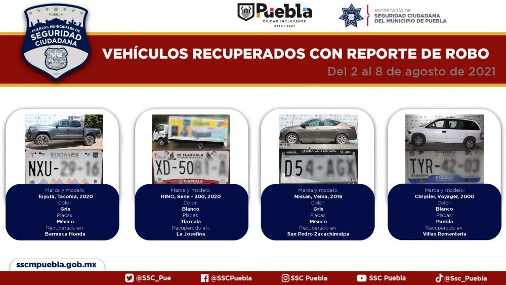 Foto: SSC de Puebla