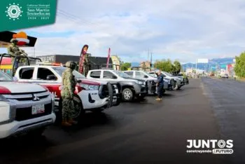 SSP y Gobierno de Texmelucan implementan operativo de seguridad a favor de compradores y tianguistas
