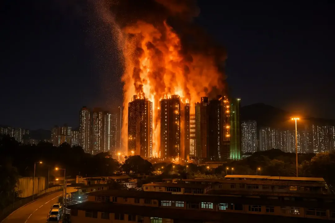 Suman 83 muertos tras violento incendio en rascacielos de Tai Po en Hong Kong