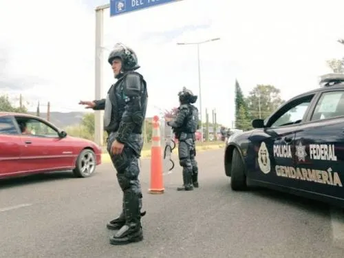 INM y PF rescatan a 136 migrantes en un tráiler en Veracruz