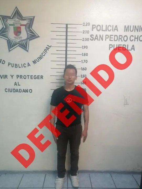 Detenido San Pedro Cholula
