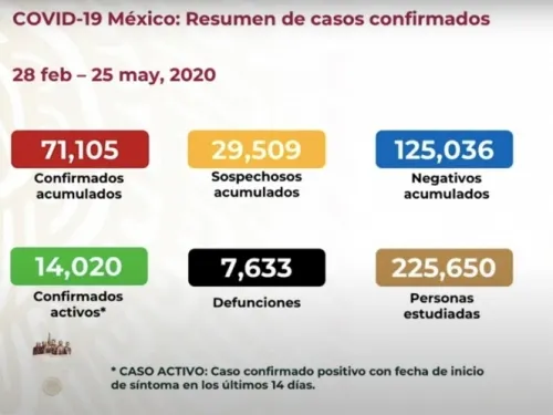 Mueren 239 en últimas 24 horas por Covid-19 en México