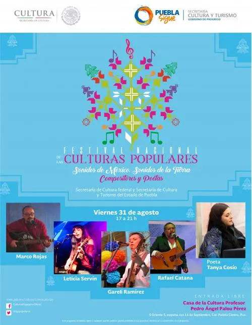 Puebla es sede del Festival Nacional de las Culturas Populares “Sonidos de México”