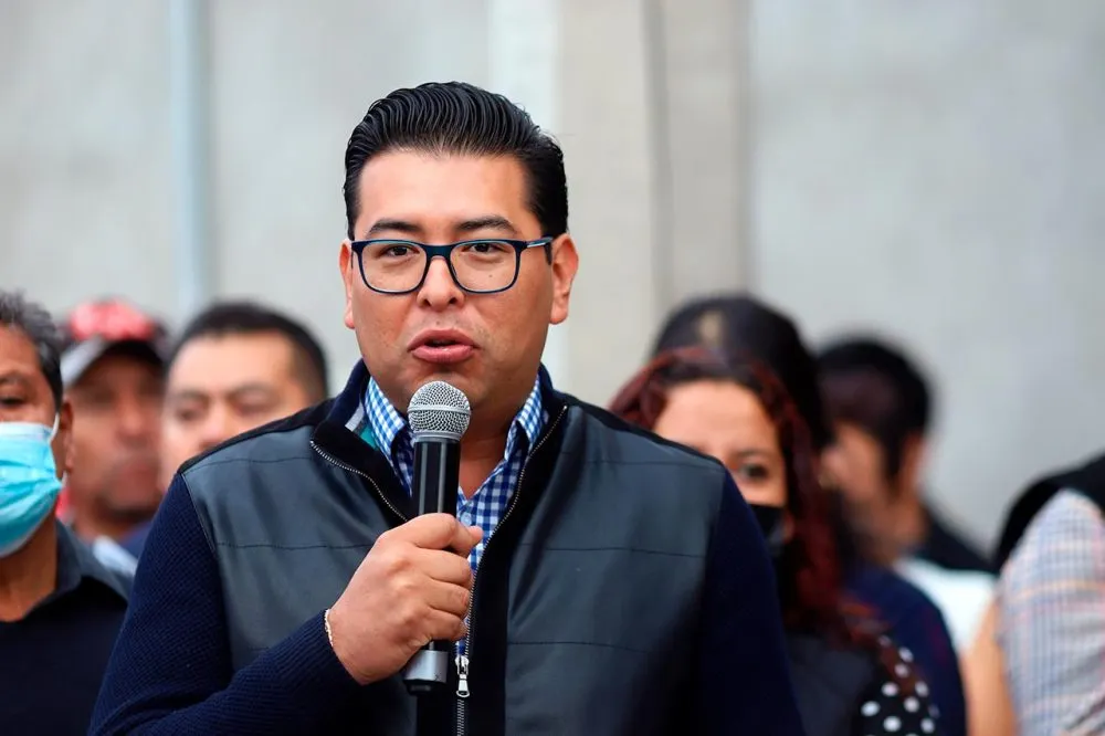 Néstor Camarillo Medina, presidente estatal del PRI en Puebla. Foto: Alicia Jiménez / esimagen.mx