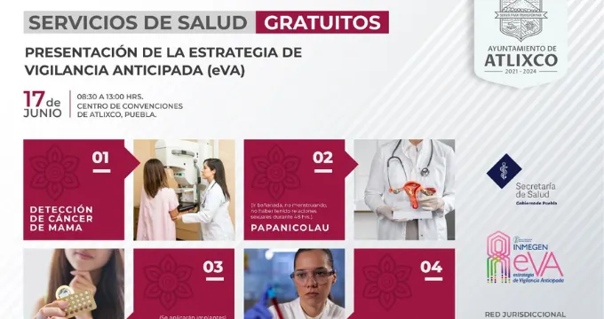 Atlixco sede de la Estrategia de Salud “eVA” un nuevo modelo de prevención