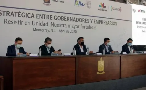Gobernadores de cinco estados proponen reapertura tras paro de Covid-19