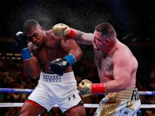 Joshua llevaría innovador protector bucal contra Andy Ruiz