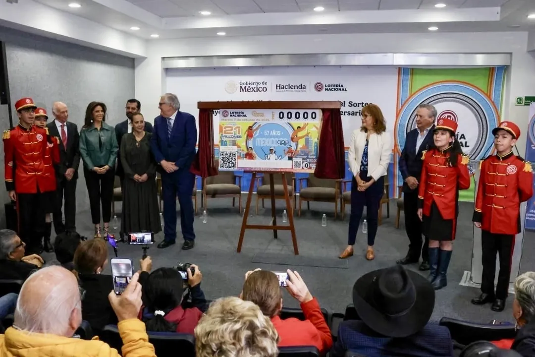 Billete de Lotería Nacional conmemora el 57 Aniversario de los Juegos Olímpicos de 1968