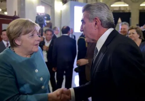Asiste Tony Gali a reunión con EPN y Angela Merkel