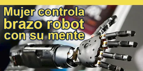 Mujer paralizada por 15 años controla brazo robot con su mente