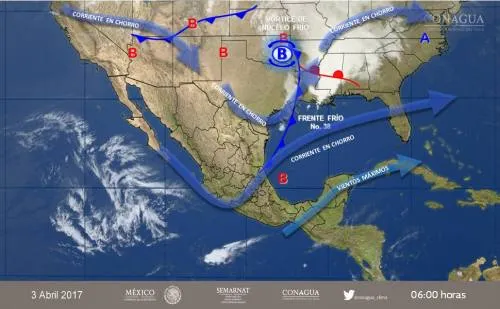 Cede frente frío 38, pero fuertes vientos se mantienen