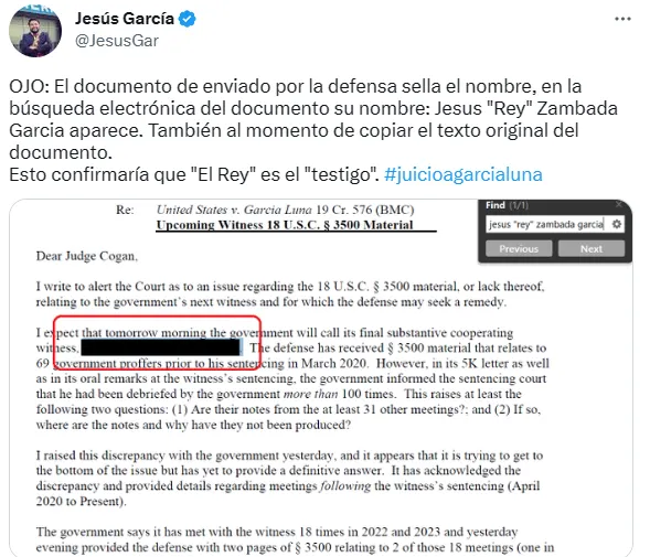 Captura de panta de El Rey